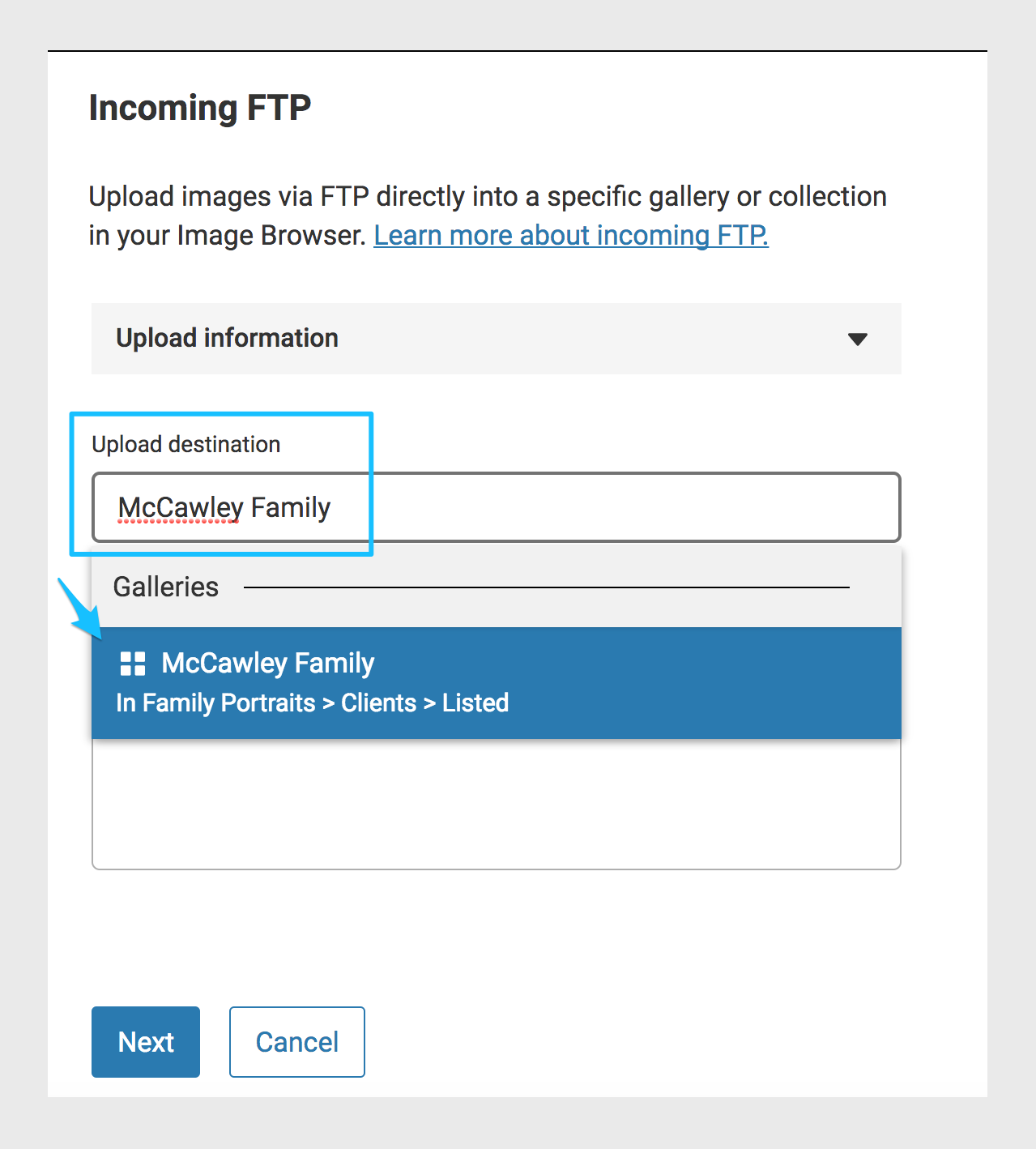 how to upload to ftp via browser